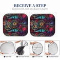 thumbnail image 5 of Picia Mandala Colorful 2 Piece Car Windshield Sun Shade Foldable | Foldable Sun Shield for Front Window Blocks UV Rays and Keeps Your Vehicle Cool-, 5 of 7