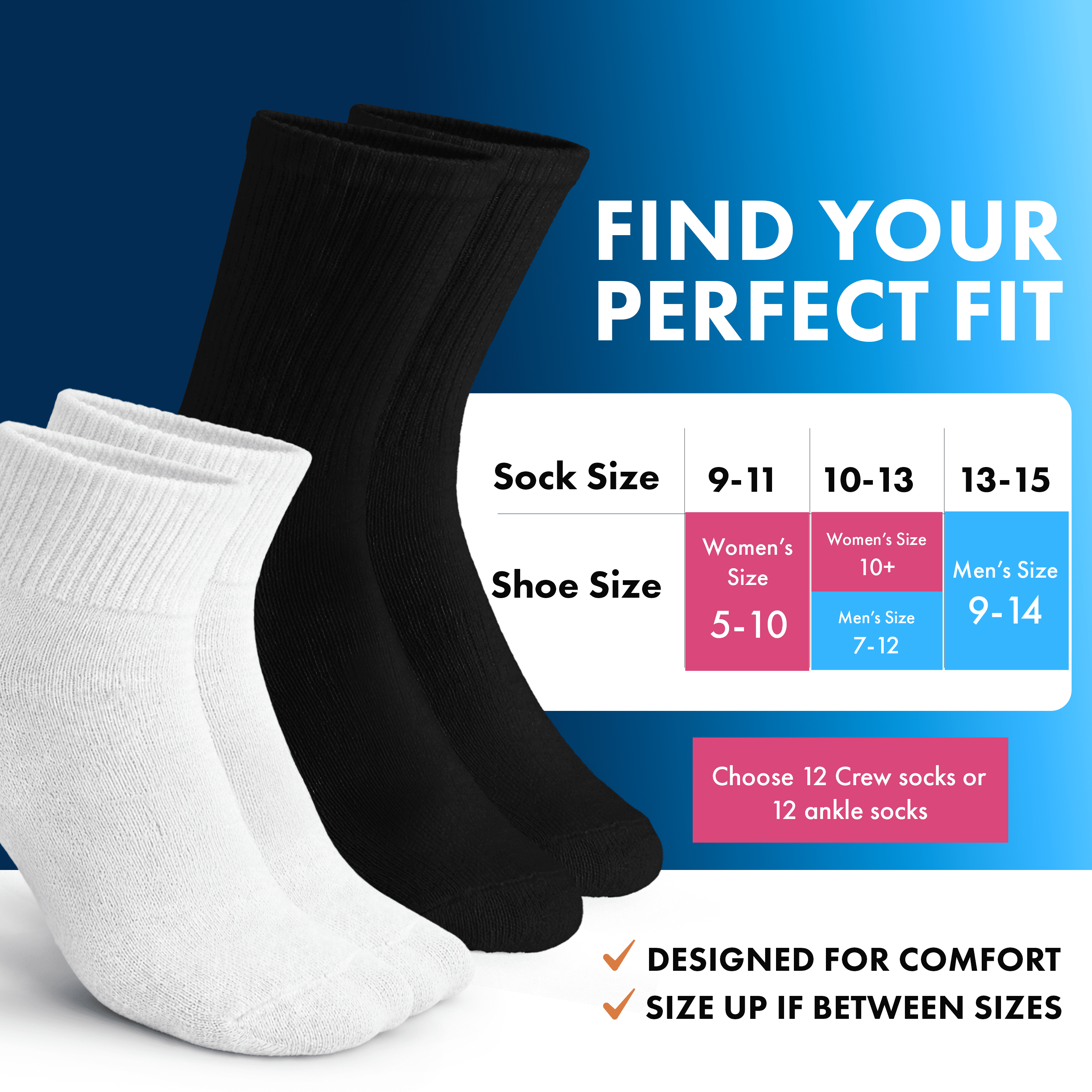 **Debra Weitzner Men’s and Women’s Diabetic Ankle Socks, Non-Binding Loose Fit, Beige, 12 Pairs