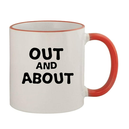 

Out And About - 11oz Colored Rim and Handle Coffee Mug Red