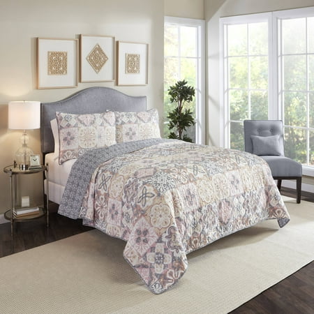 - Marble Hill Torrey Reversible 3-Piece Quilt Set