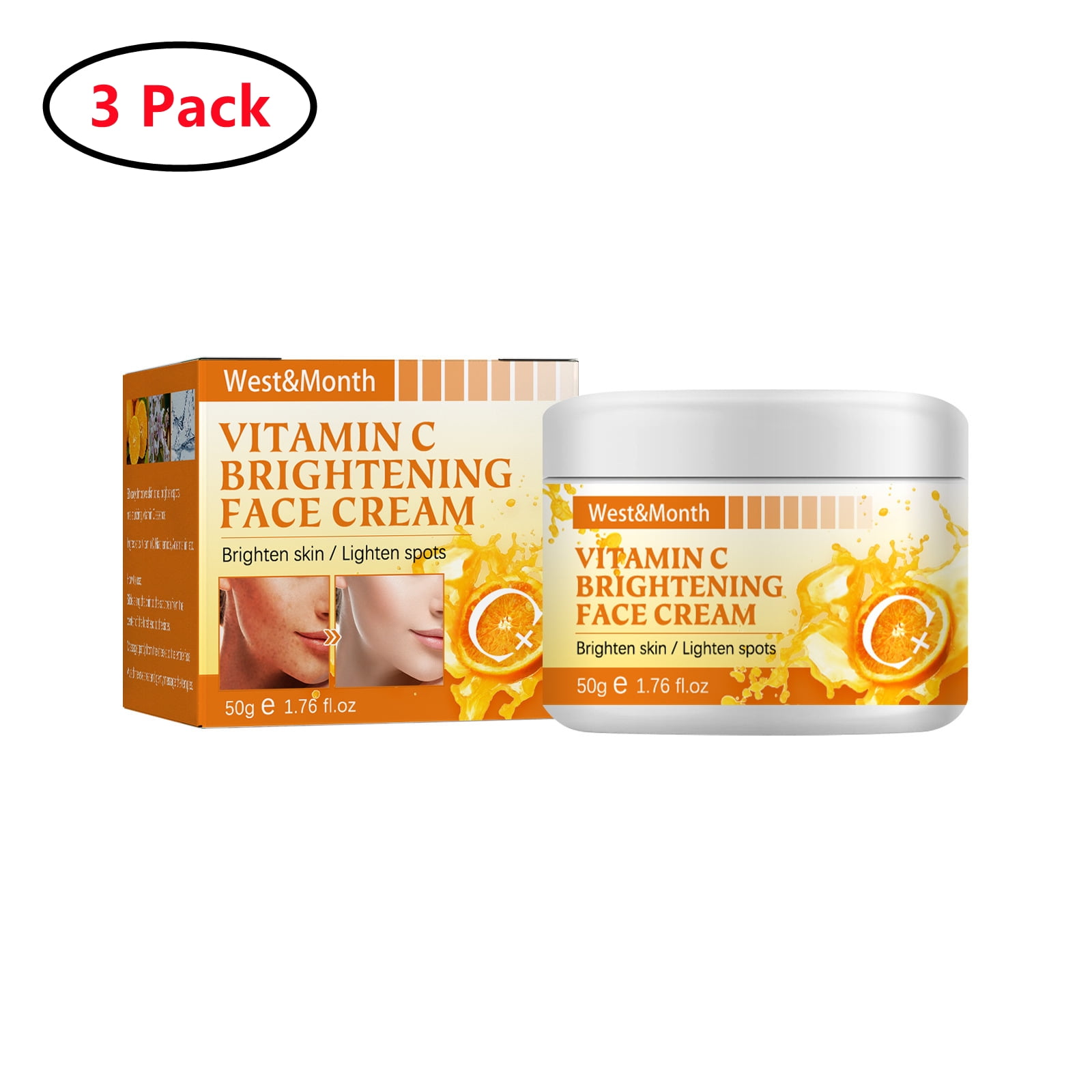 3 Pack Vitamin C Face Cream Vitamin C Face Moisturizer & Pore
