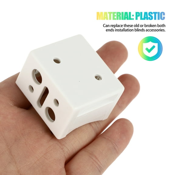 Soimiss 4Set Blinds Fittings White Plastic Replacement for Window-blinds Ends
