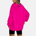 thumbnail image 4 of RYRJJ Hoodies for Women Oversized Fleece Basic Sweatshirts Fall Fashion Y2K Teen Girls Drawstring Pullover Hoodie with Pocket(Hot Pink,XL), 4 of 7