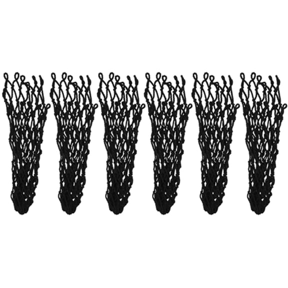 Rupoun 6‑Pack Long‑Life Cotton Net Pocket Set for Billiard Tables – Black, Drop‑Style, Durable & Flexible, Ideal Replacement for Pool Table Pockets，13.8in