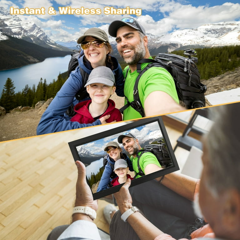 GCZ 15.6 inch Large WIFI Digital Photo Frame with 1080P IPS Full