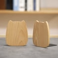 thumbnail image 4 of ABCISI Bookends for Shelves, Cat Shape Book Ends for Home Office School Library Kitchen, Cute Book Stopper, Beech Book Holder 1 Pair, 4 of 12