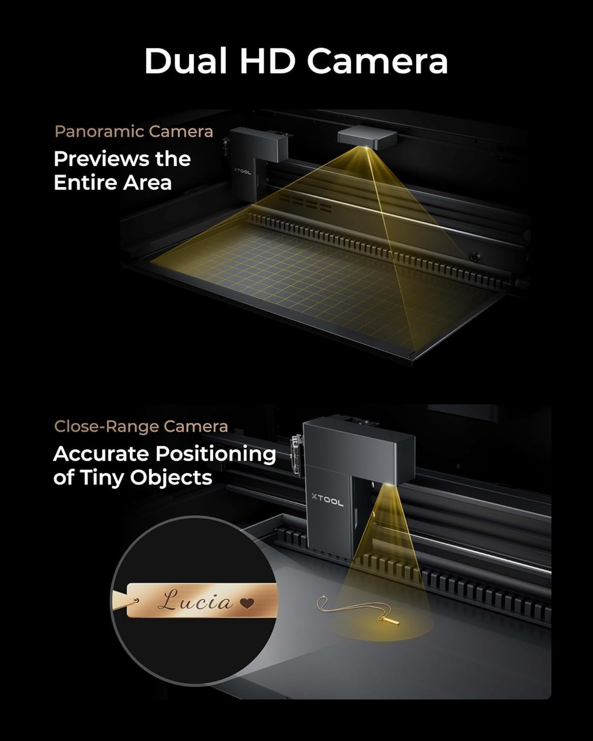 xTool P2S 55W CO2 Laser Cutter Versatile Bundle, with Riser Base, Conveyor Feeder, RA2 Pro Rotary, Dual Smart 16MP Cameras, Curved Surface Engraving, Smart Desktop CO2 Laser Engraver Machine