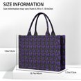 thumbnail image 3 of Large Capacity Tote Bag,Purple Butterfly Pattern Handbag Fashion Luxury Tote Bag,15.7"x13"x 5.1" Inches,Laptop Compatible, 3 of 6