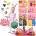 thumbnail image 1 of Juguetes sensoriales Montessori Silouka de Busy Board para niños pequeños de 2 a 4 años, 1 of 7