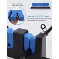thumbnail image 5 of 1 Pair Horizontal Fishing Rod Rack Holders Wall-mounted Fish Pole Holder for Garage & Boat 6-Rod Storage Racks ，Blue, 5 of 9