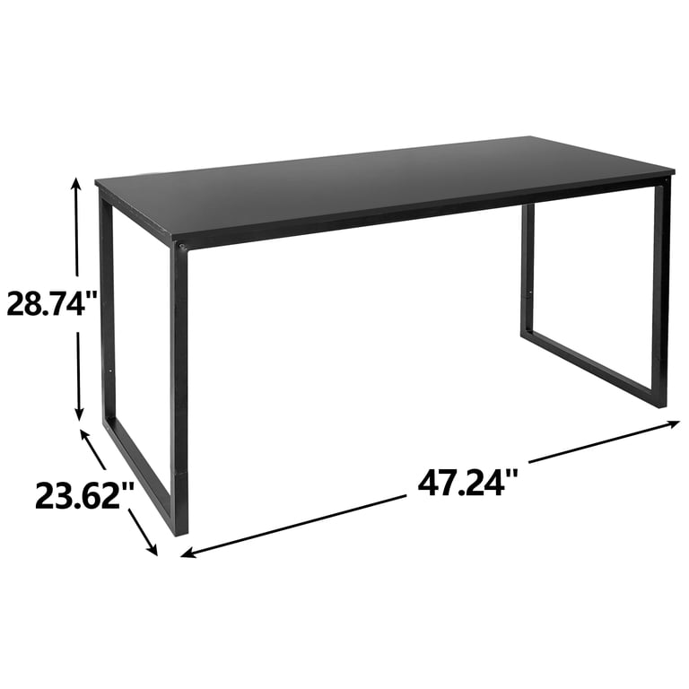 ZENY 47" Computer Desk, Modern Metal Frame & MDF Top photo 6
