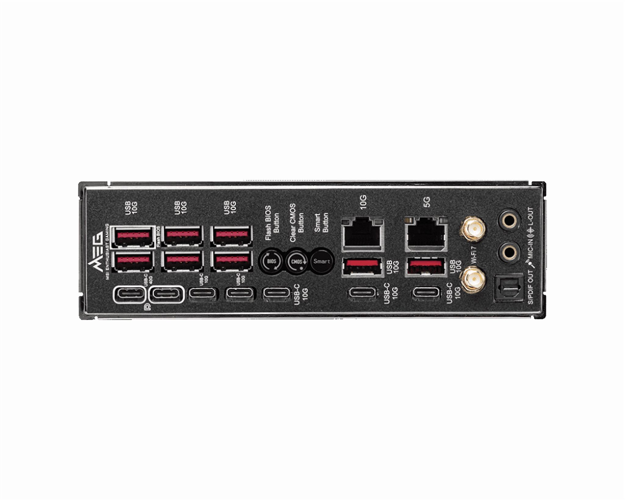 MSI MEG X870E GODLIKE X EDITION AM5 AMD X870E PCIe 5.0/4.0 USB 40/20/10/5Gbps Type C/A Wi-Fi 7 E-ATX Motherboard