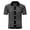 Black, variant on AZoiNM Men's Striped Knit Polo Shirt, Vintage Colorblock Short Sleeve Button Down, Lightweight Streetwear Summer Top, Straight Fit