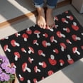 thumbnail image 4 of Red Mushroom Polka Dot Black Pattern Door Rugs,Washable Non Slip Door Mats Indoor,Decorative Door Mats,Entry Mat Indoor for Entrance,Bedroom,Kitchen,Bathroom,20"x32", 4 of 6