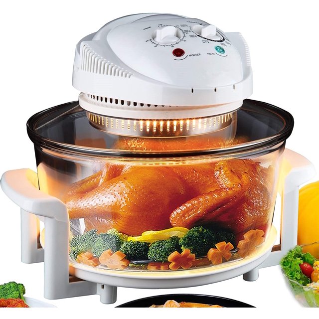 Freidora de aire eléctrica, horno de convección Turbo, vaporizador asador, encimera de horno halógeno, ideal para patatas fritas y patatas fritas