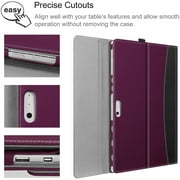 Portfolio Case for 12.3 Inch Microsoft Surface Pro 7 Plus, Surface Pro 7, Surface Pro 6, Pro 5, Pro 4, Pro 3, Business Cover with Pocket