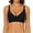Black, variant on Seamless Sports Bras for Women - Traceless Sleep & Yoga Bras (Wirefree, Solid Color Comfort) Black M