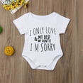 thumbnail image 2 of Arvbitana Newborn Baby Short Sleeve Romper O Neck Snap Jumpsuit Infant Summer Casual One-piece Outfits, 2 of 9