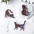 thumbnail image 2 of Hongchun 4 Pieces Acrylic Cat Brooch Pin Cute Different Animal Pattern Lapel Pin Badges Accessory Colorful, 2 of 7