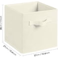 thumbnail image 4 of Juego de 4 cajas de almacenamiento plegables de tela con asas, cubos de almacenamiento y cajón organizador de tela para armario y juguetes., 4 of 5
