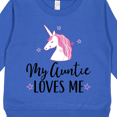 thumbnail image 3 of Inktastic My Auntie Loves Me Unicorn Toddler Sweatshirt, 3 of 4