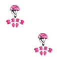 thumbnail image 4 of Inteprter Casco con ruedas para niños Almohadilla ajustable Niños Niñas Deportes Rodillera Codera Guardias Monopatín Patinaje Equilibrio Rosa 2piezas, 4 of 6