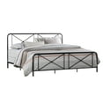 thumbnail image 6 of Hillsdale Furniture Williamsburg Geometric Design Metal King Bed, Black Sparkle, 6 of 11