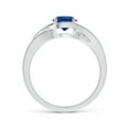 thumbnail image 2 of Angara Natural 1 Ct. Blue Sapphire Solitaire Ring in Sterling Silver for Women (Ring Size: 4.5), 2 of 9