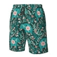 thumbnail image 5 of Disketp Men'S Swim Trunks Hawaiian Breathable Surf Beach Swimsuits Mesh Lining Beach Shorts With Pockets-Lephants In The Jungle, 5 of 9