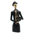 thumbnail image 3 of Figura de resina para aniversario, compromiso, oficina, romántico, amante, estatua, escultura chico negro, 3 of 9