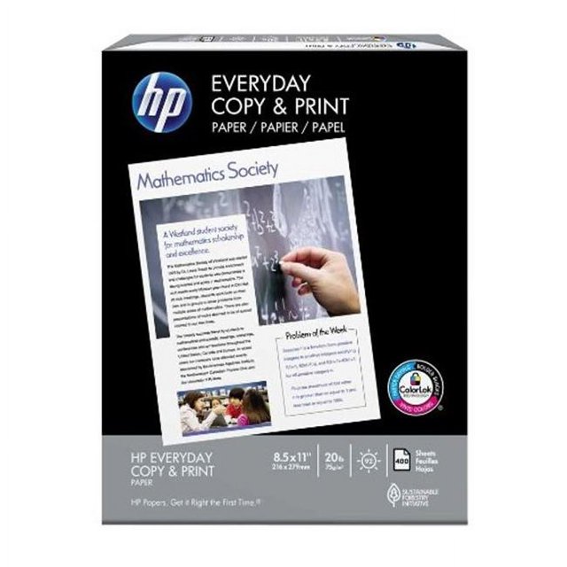 Paris Paper 21666 Hewlett Packard Everyday Copy and Print Paper - White