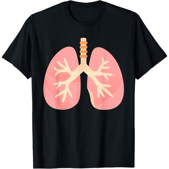 Lungs anatomical lungs Costume T-Shirt men and women can wear, black, white, gifts