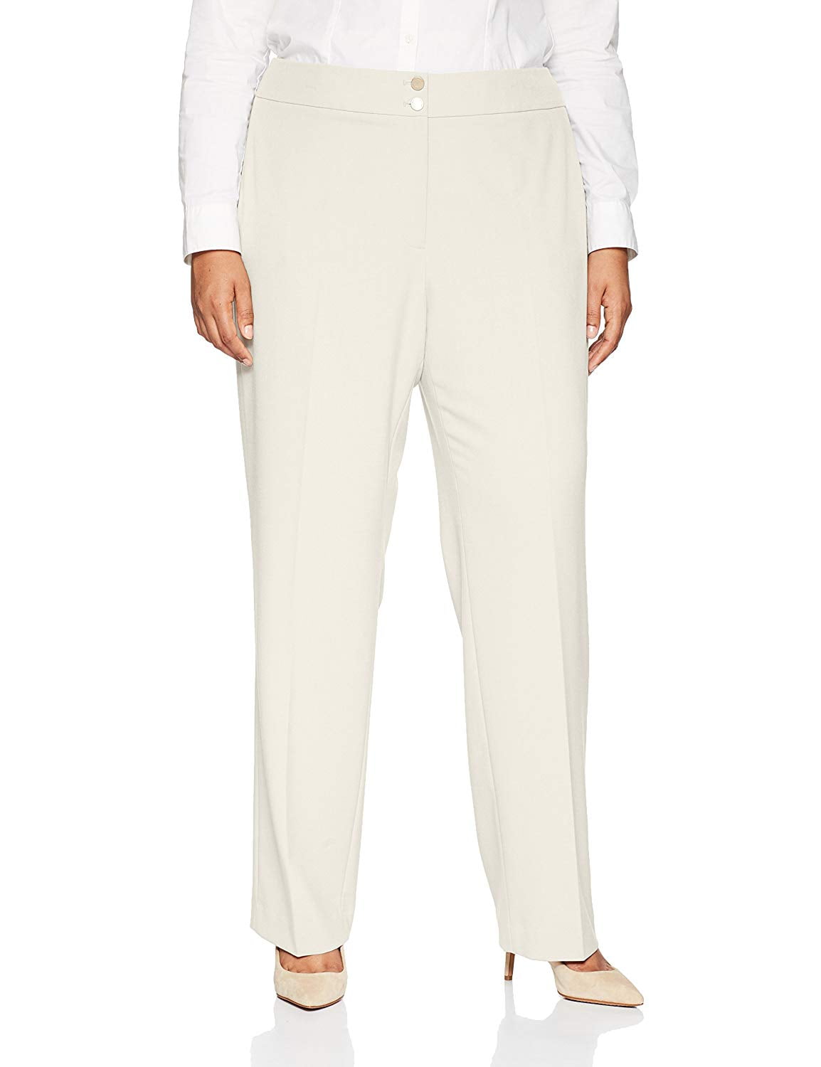 plus size cream pants