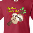 thumbnail image 4 of Inktastic My Nana Loves Me Youth T-Shirt, 4 of 5