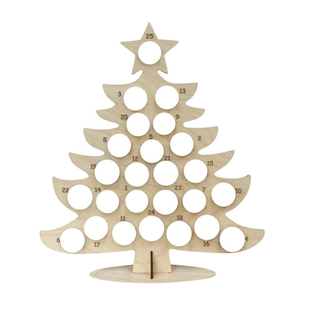 Chocolate Display Rack Christmas Wooden Advent Calendar for Decor -  Walmart.com