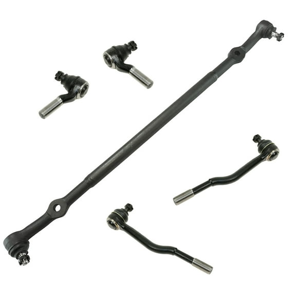 TRQ 5 pc Steering Kit Center Link Inner Outer Tie Rods for Nissan Frontier RWD PSA63554