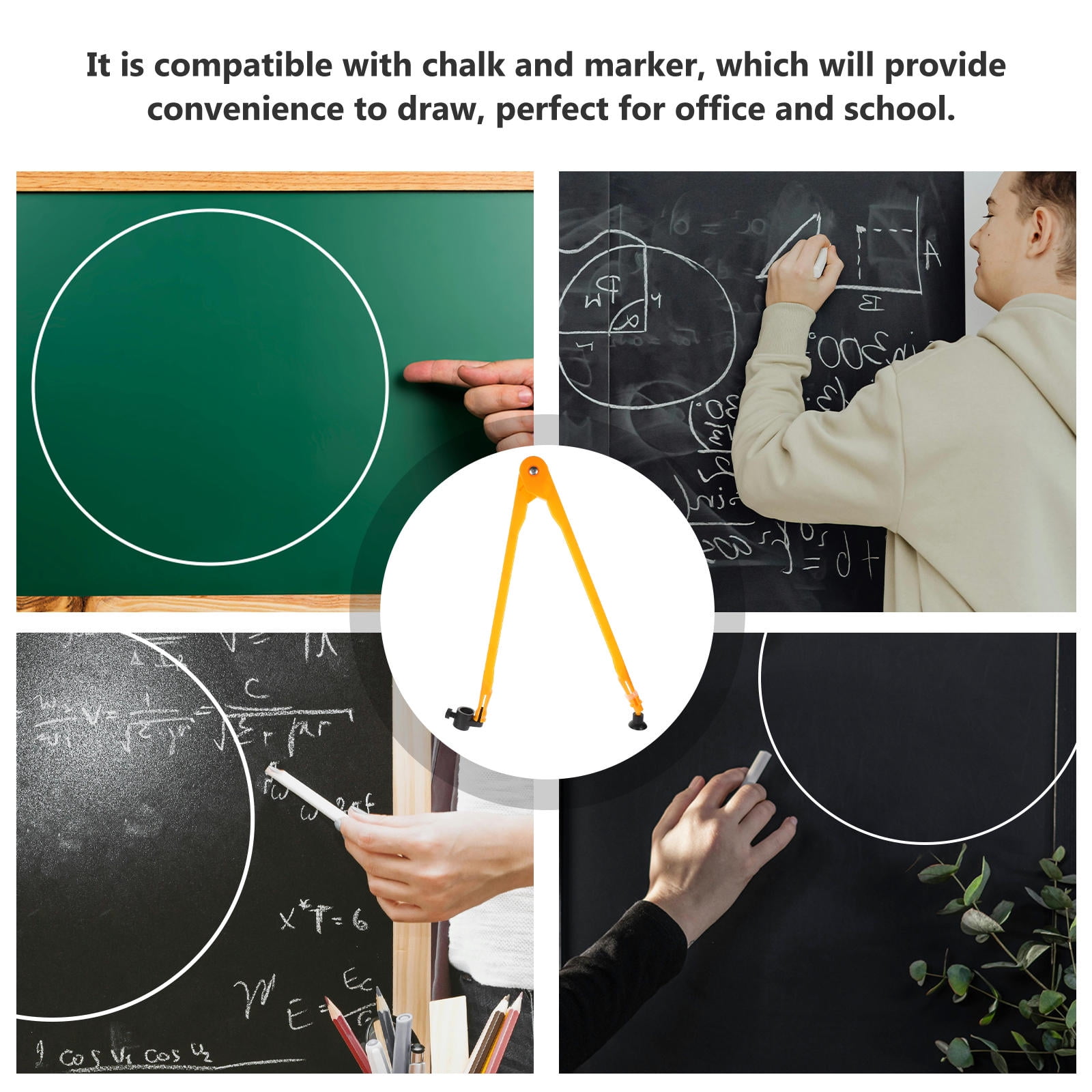 Raindrops 3 pcs  Teaching Tool Plastic Compass Draw Tool Compass Mathematics Teaching Aid