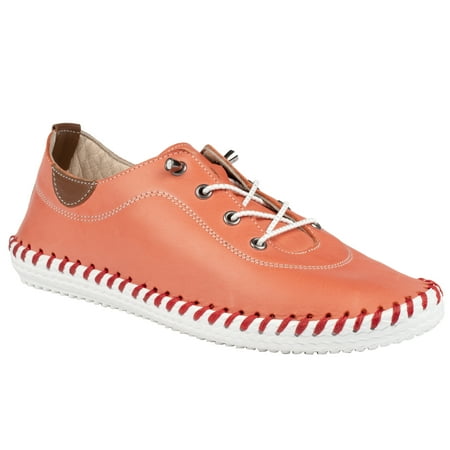 

Lunar Womens St Ives Leather Sneakers