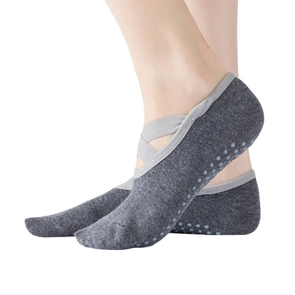 VISALY Grip Socks Slippers Socks for Women | Womens Low Socks Non Slip Socks Women's Ballet Yoga Non-Slip Breathable Socks Women Yoga Slipper Socks for Women Low Cut Socks Size 9-11 Cotton Socks