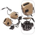 thumbnail image 3 of Emoshayoga Auriculares para Juegos CS, Auriculares con Sonido Envolvente estéreo, micrófono táctico Plegable Impermeable, Auriculares para Juegos CS Combats(Color de Barro), 3 of 5