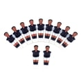 thumbnail image 1 of 11 Uds. de futbolín de mesa para hombres, varilla de futbolín, accesorios de pieza de fútbol, estatua, equipo duradero, de futbolín para Púrpura, 1 of 8