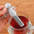 thumbnail image 2 of Tea Infuser for Loose Leaf Tea, Cute Stainless Steel Tea Ball Strainer, Extra Fine Mesh, Silicone Handle, Grey, 2 of 3