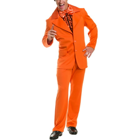 Mens Dumb And Dumber Orange Tuxedo With Jacket Pants Cumberbun Costume
