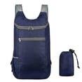 thumbnail image 2 of CXKKK Lightweight Foldable Sports Backpack, Packable Daypack with Drawstring Storage Bag for Camping Hiking Travel & Short Trips, Blue, 2 of 5
