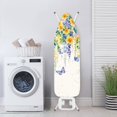 thumbnail image 3 of HELLHERO Butterfly and Sunflower Pattern Ironing Board Cover Easy Fit Replacement Accessories 15x54 Inch Ironing Board Protector Cover Elastic Edge, 3 of 5