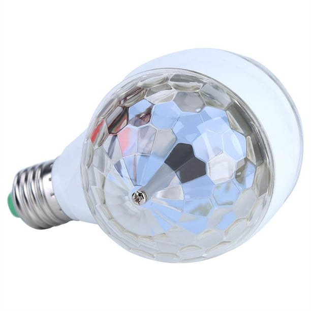 Qiilu Lumière d'étape, lumière d'étape de disco de pub, lumière d'étape de  disco d'E27 RVB LED allume l'ampoule de boule lampe à effet de partie  rotative à 2 têtes 