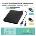 thumbnail image 4 of USB 3.0 Type-C External DVD Burner Writer Recorder DVD RW Optical Drive CD/DVD ROM Player MACs OS Windows XP/7/8/10 ,Easy to Install, 4 of 7