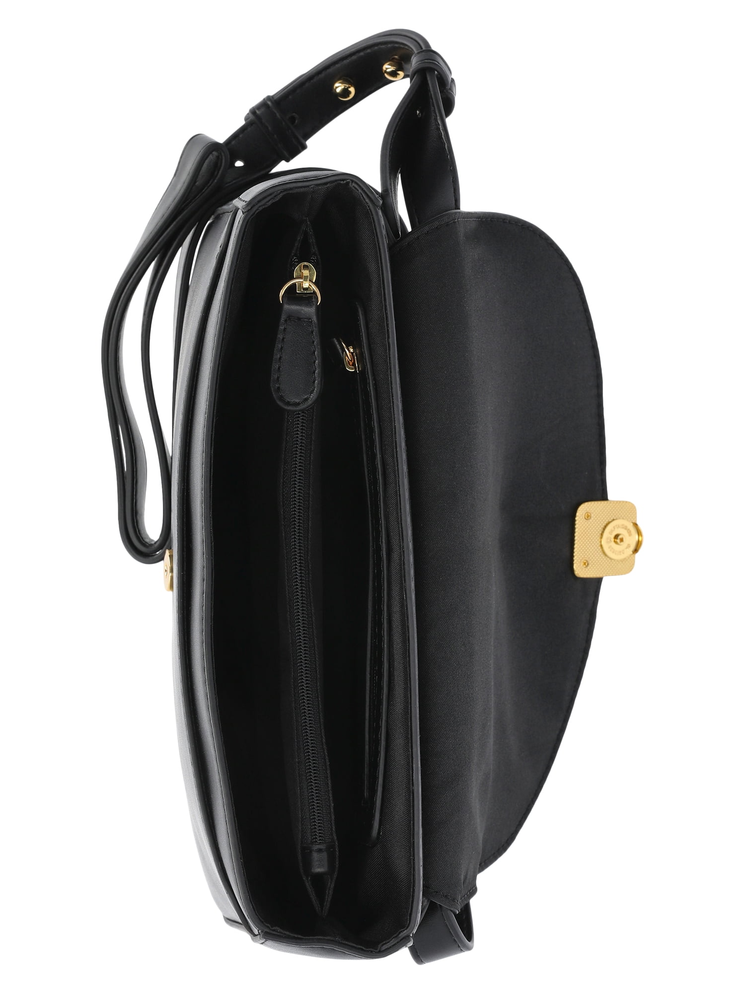 Time and Tru Women's Seraphina Crossbody, Black