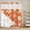 Orange, variant on Orange Starfish Coastal No Hook Shower Curtain with Snap in Liner, Waterproof Fabric Shower Curtains, Nautical Summer Ocean Abstract Art Shower Curtain Set Top See Through for Bathroom 72"x72"