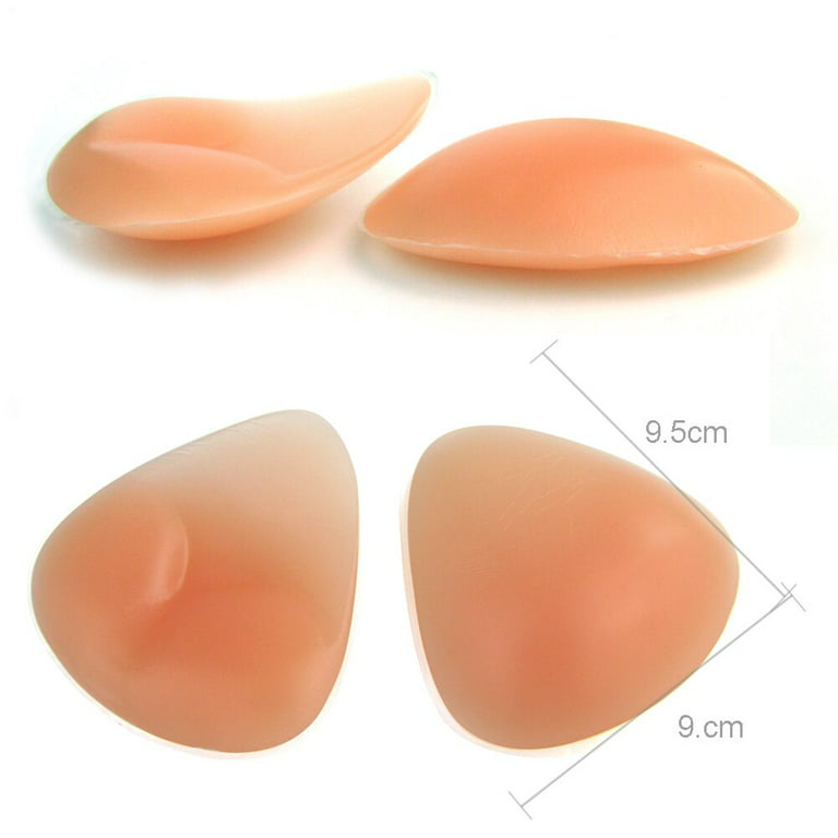 Silicone Bra Pad, 1 Pair Push-up Breast Pads Cleavage Enhancer Swimsuit,  Bikini Bra Inserts Pad, Transparent S 